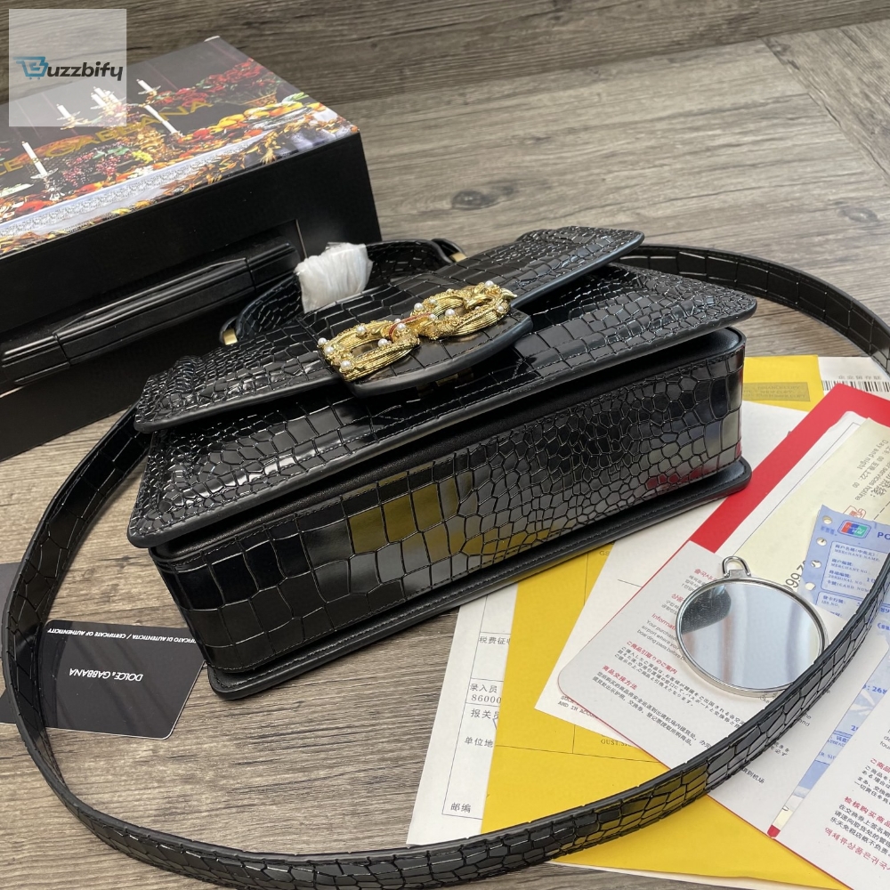 Dolce Gabbana Print Dg Girls Bag Black For Women 10.6In27cm Dg