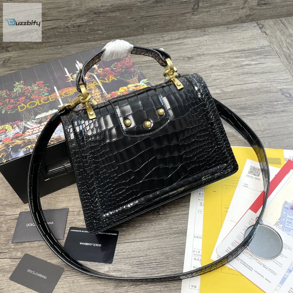 Dolce Gabbana Print Dg Girls Bag Black For Women 10.6In27cm Dg