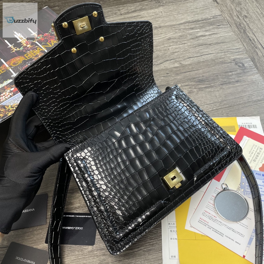 Dolce Gabbana Print Dg Girls Bag Black For Women 10.6In27cm Dg