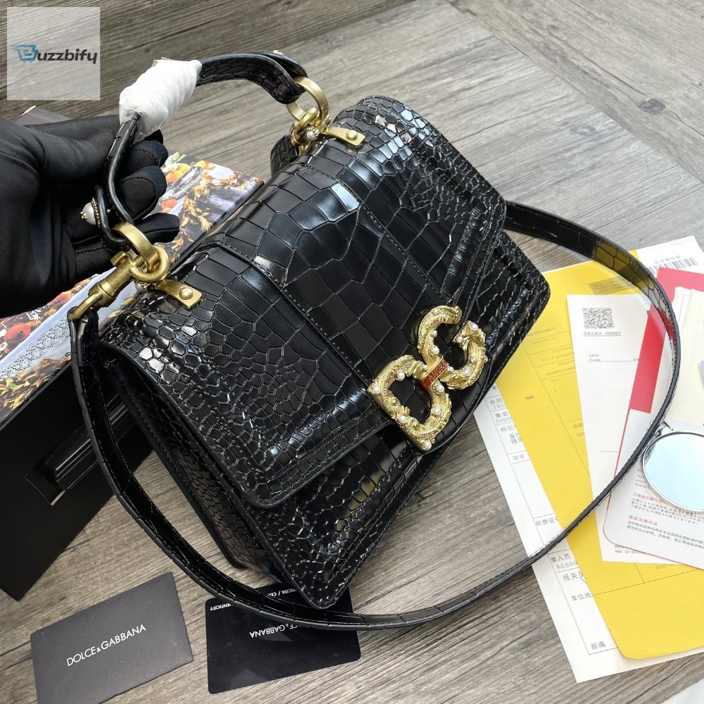 Dolce Gabbana Print Dg Girls Bag Black For Women 10.6In27cm Dg