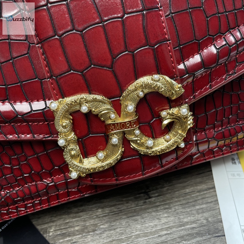 Dolce Gabbana Print Dg Girls Bag Burgundy For Women 10.6In27cm Dg