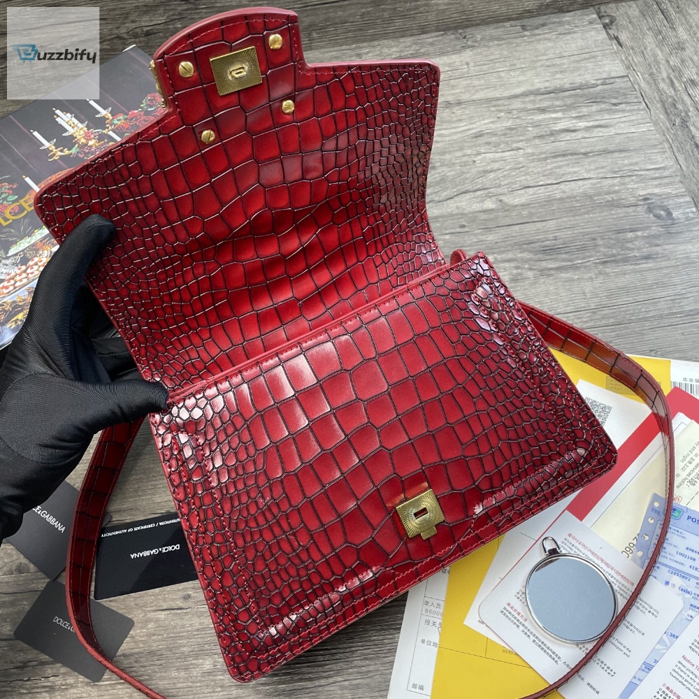 Dolce Gabbana Print Dg Girls Bag Burgundy For Women 10.6In27cm Dg