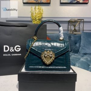 Dolce  Gabbana Small Devotion Bag Blue For Women 7.5In19cm Dg