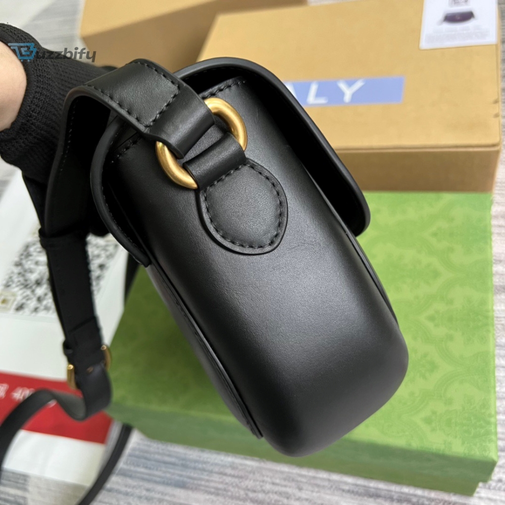 Gucci Aria Shoulder Bag Black For Women Womens Bags 10.2In25cm Gg