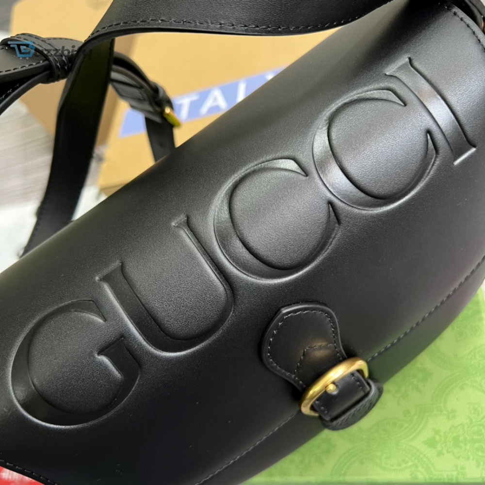 Gucci Aria Shoulder Bag Black For Women Womens Bags 10.2In25cm Gg