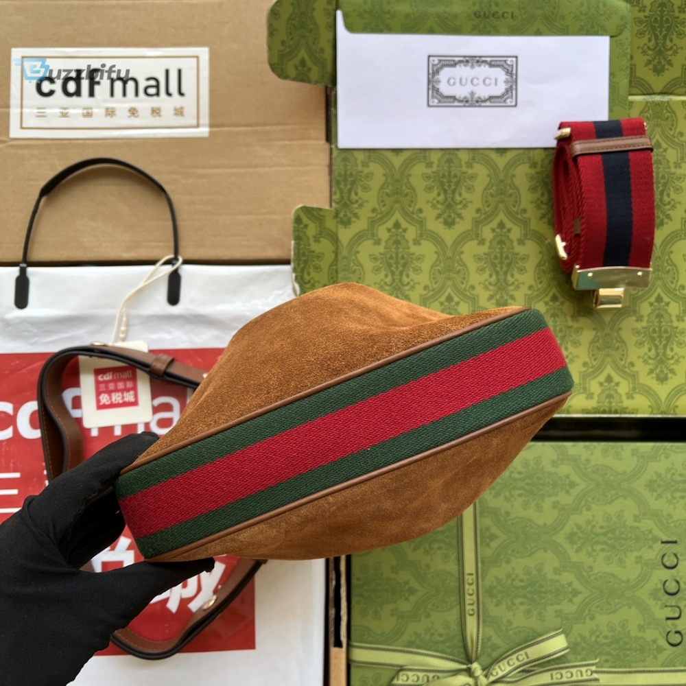 Gucci Atache Small Shoulder Bag Dark Brown For Women Womens Bags 9In23cm Gg