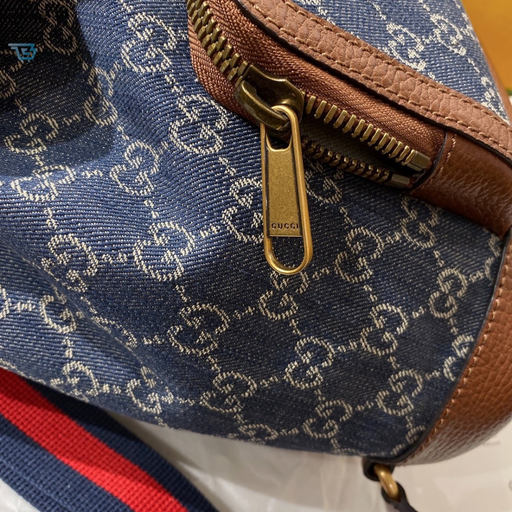 Gucci Backpack With Interlocking G Blue For Women Womens Bags 11.8In30cm Gg