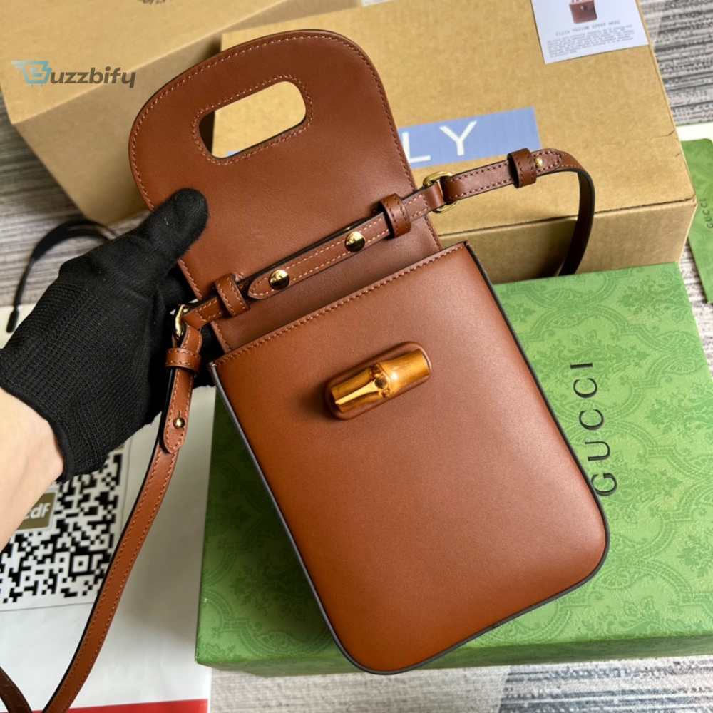 Gucci Bamboo Mini Handbag Red For Women Womens Bags 6.2In16cm Gg