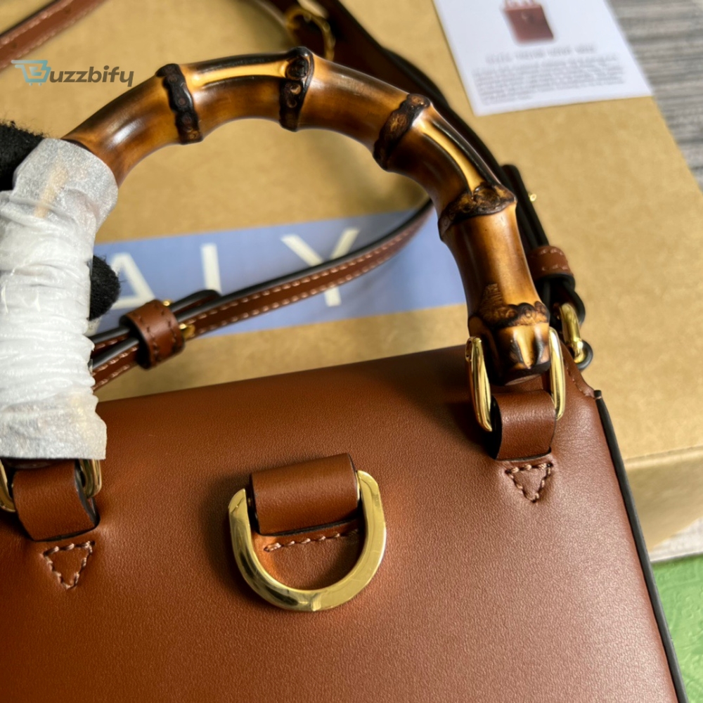 Gucci Bamboo Mini Handbag Red For Women Womens Bags 6.2In16cm Gg