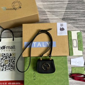 Gucci Blondie Card Case Wallet Black For Women Womens Bags 4.5In12cm Gg 698635 Uxx0g 1000