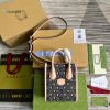 Gucci Blooming Love Mini Tote Bag Beige For Women Womens Bags 6.3In20cm Gg
