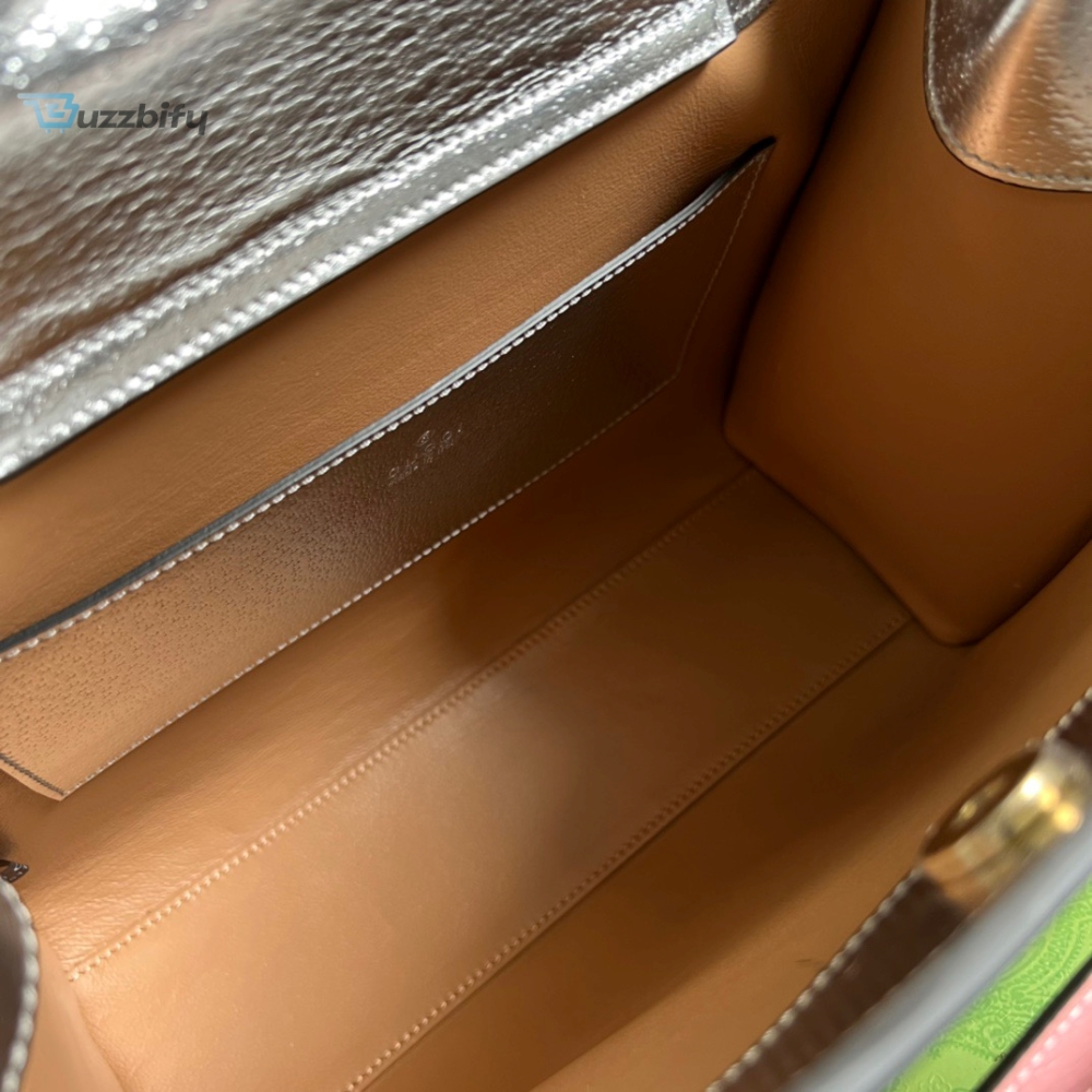 Gucci Diana Small Tote Bag Silver For Women Womens Bags 11In27cm Gg