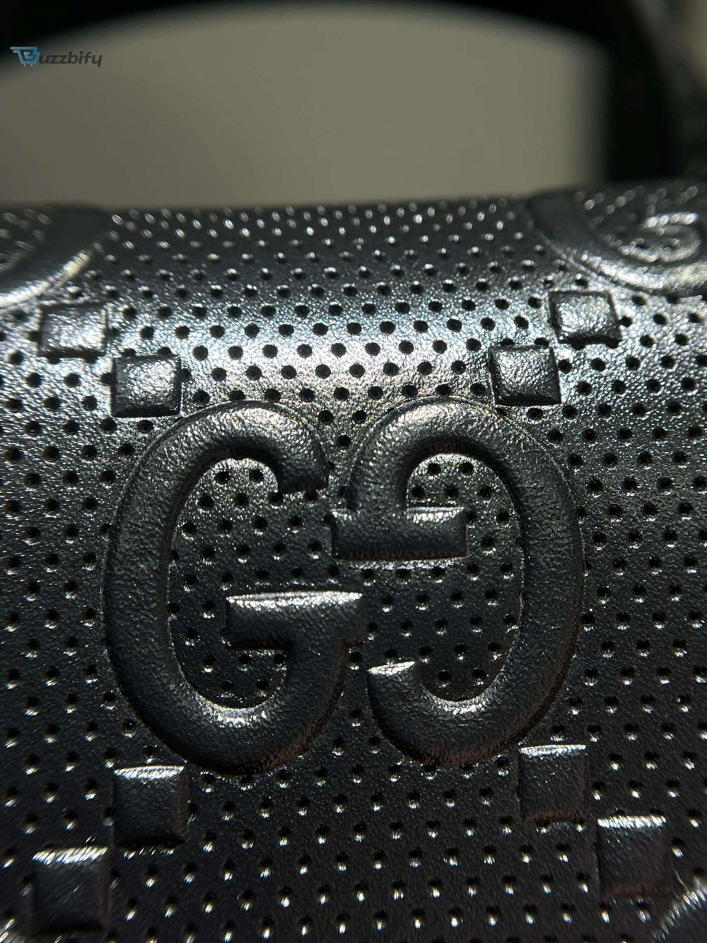 Gucci Embossed Backpack Gg Black For Men 41Cm 16.1In 625770 1W3bn 1000