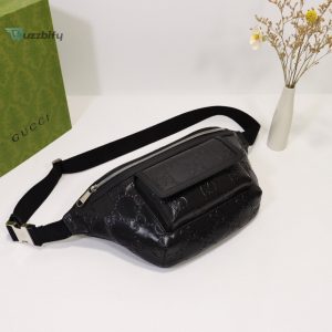 Gucci Embossed Belt Bag Black For Men 11In28cm 645093 1W3cn 1000