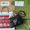 Gucci Gg Marmont Mini Top Handle Bag Black For Women Womens Bags 8.3In21cm Gg 547260 Dtdit 1000