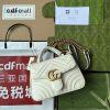 Gucci Gg Marmont Mini Top Handle Bag White For Women Womens Bags 8.3In21cm Gg 547260 Dtdit 9022