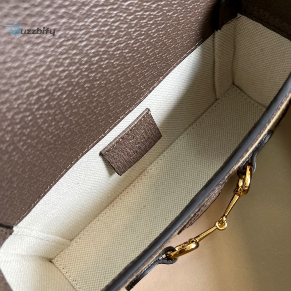 Gucci Horsebit 1955 Mini Bag Brown For Women Womens Bags 7.1In18cm Gg