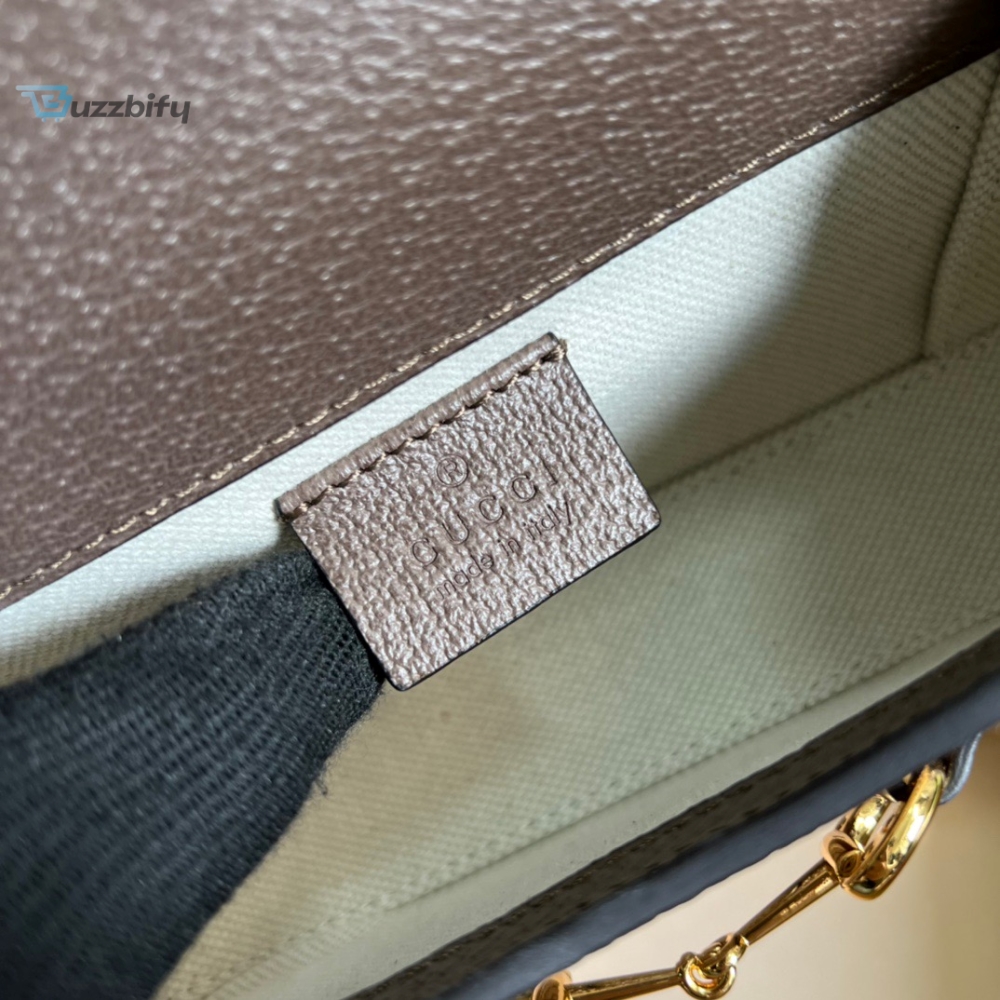 Gucci Horsebit 1955 Mini Bag Brown For Women Womens Bags 7.1In18cm Gg