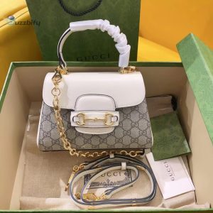 Gucci Horsebit 1955 Mini Bag White For Women Womens Bags 8.7In22cm Gg 703848 92Tck 9761