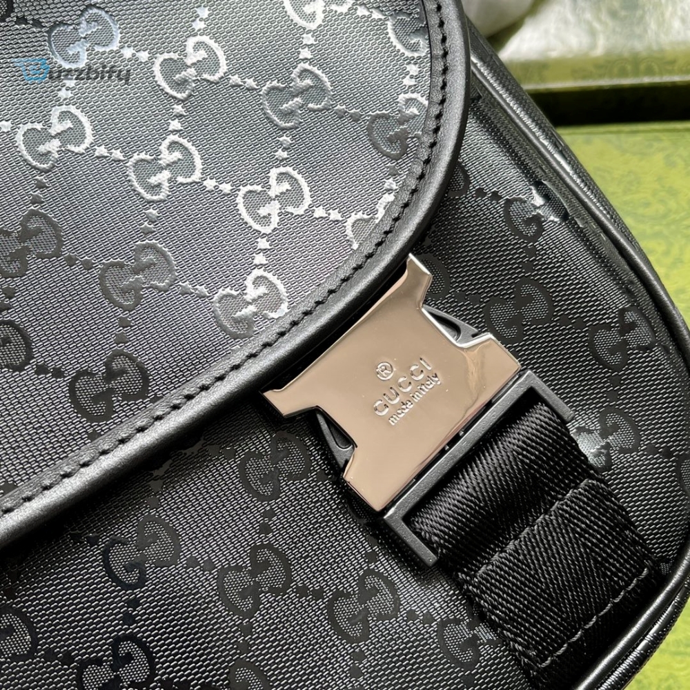 Gucci Imprime Medium Messenger Bag Black For Women Womens Bags 12In30.5Cm Gg