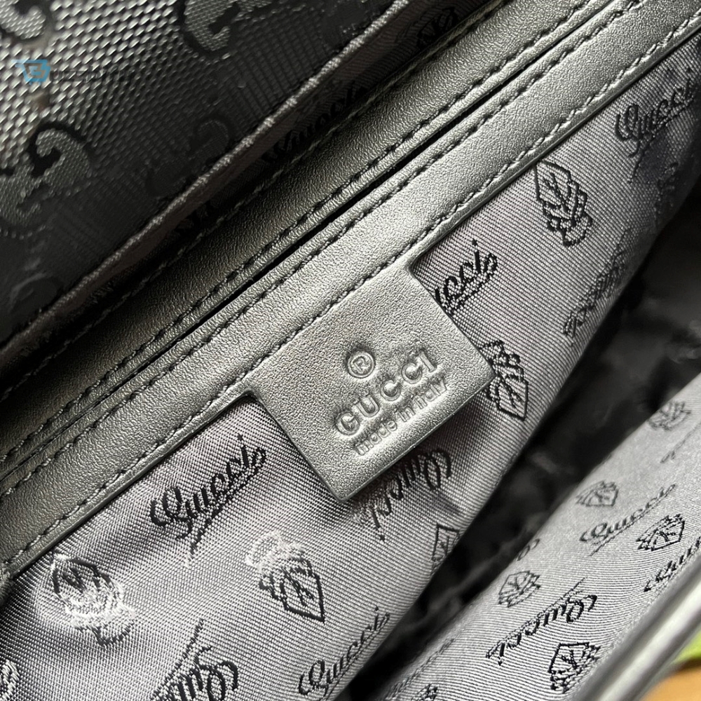 Gucci Imprime Medium Messenger Bag Black For Women Womens Bags 12In30.5Cm Gg