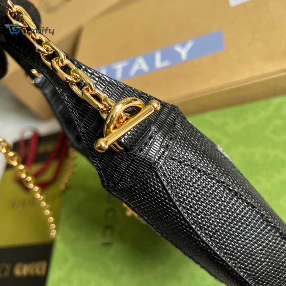 Gucci Jackie 1961 Mini Shoulder Bag Black For Women Womens Bags 7.5In19cm Gg