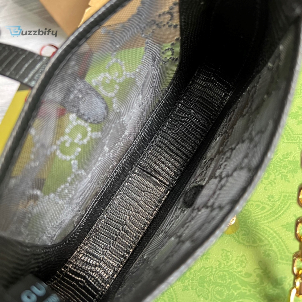 Gucci Jackie 1961 Mini Shoulder Bag Black For Women Womens Bags 7.5In19cm Gg