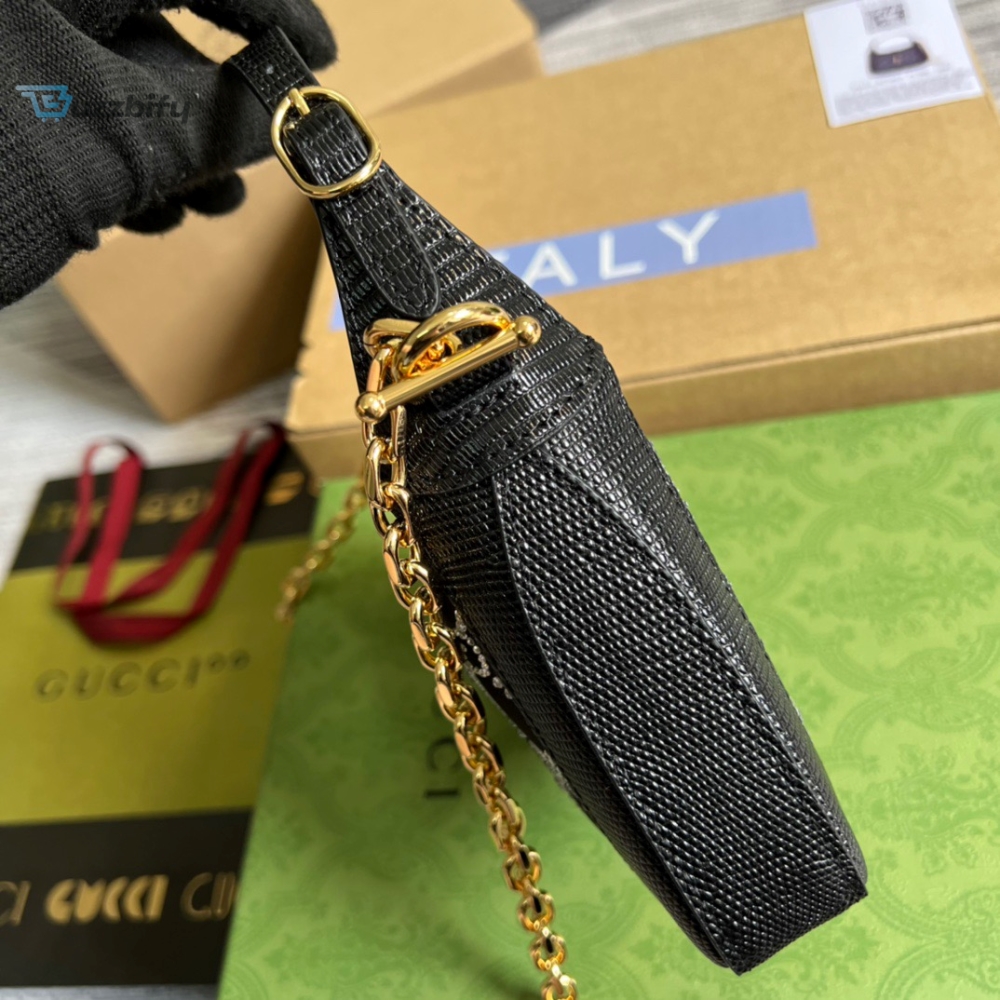 Gucci Jackie 1961 Mini Shoulder Bag Black For Women Womens Bags 7.5In19cm Gg