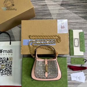 Gucci Jackie 1961 Mini Shoulder Bag Light Pink For Women Womens Bags 7.5In19cm Gg