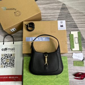 Gucci Jackie 1961 Small Shoulder Bag Black For Women Womens Bags 10.8In28cm Gg 636709 10O0g 1000