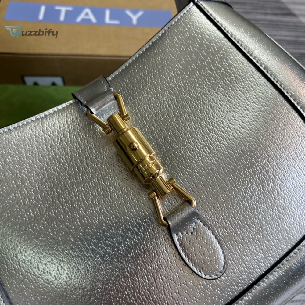 Gucci Jackie 1961 Small Shoulder Bag Silver For Women Womens Bags 10.8In28cm Gg