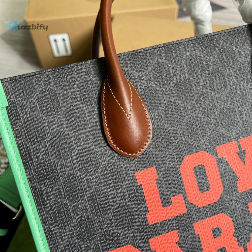 Gucci Love Parade Gucci Tote Bag Green For Women Womens Bags 12.2In31cm Gg