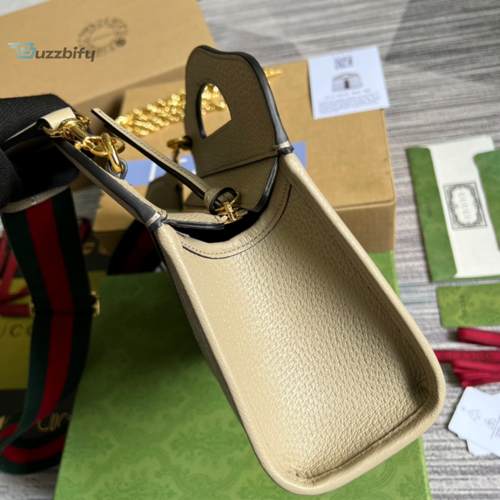 Gucci Ophidia Small Tote With Web Beige For Women Womens Bags 10In26cm Gg