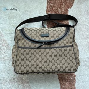 Gucci Original Gg Baby Changing Bag Brown For Women Womens Bags 16.9In43cm Gg