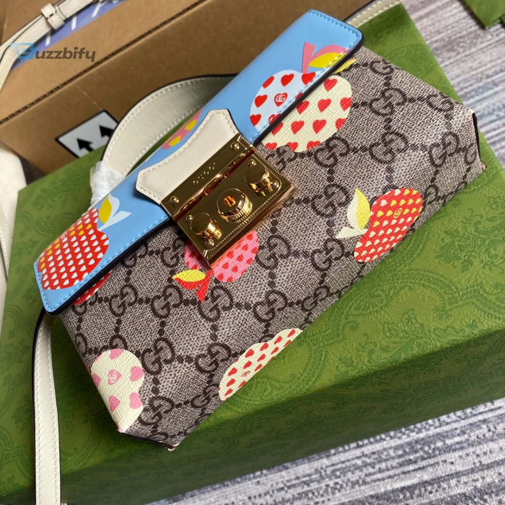 Gucci Padlock Strawberry Mini Bag Beige For Women Womens Bags 7In18cm Gg