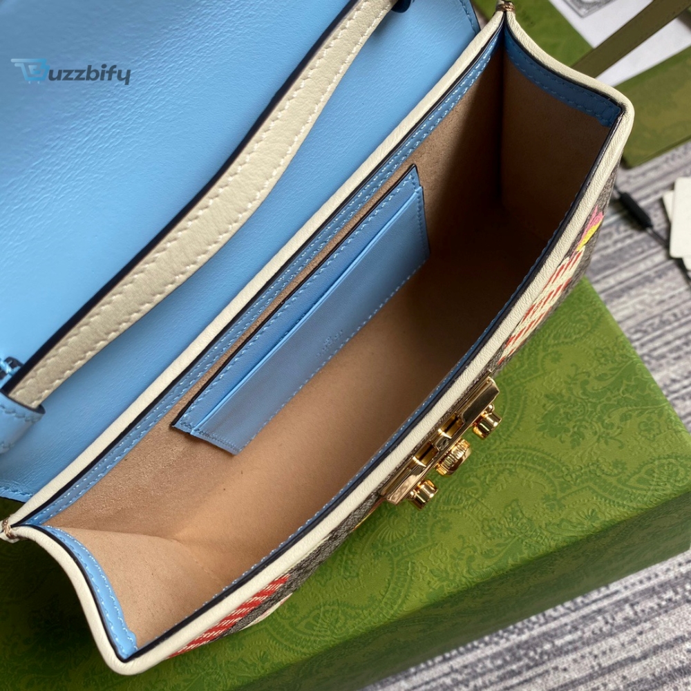 Gucci Padlock Strawberry Mini Bag Beige For Women Womens Bags 7In18cm Gg