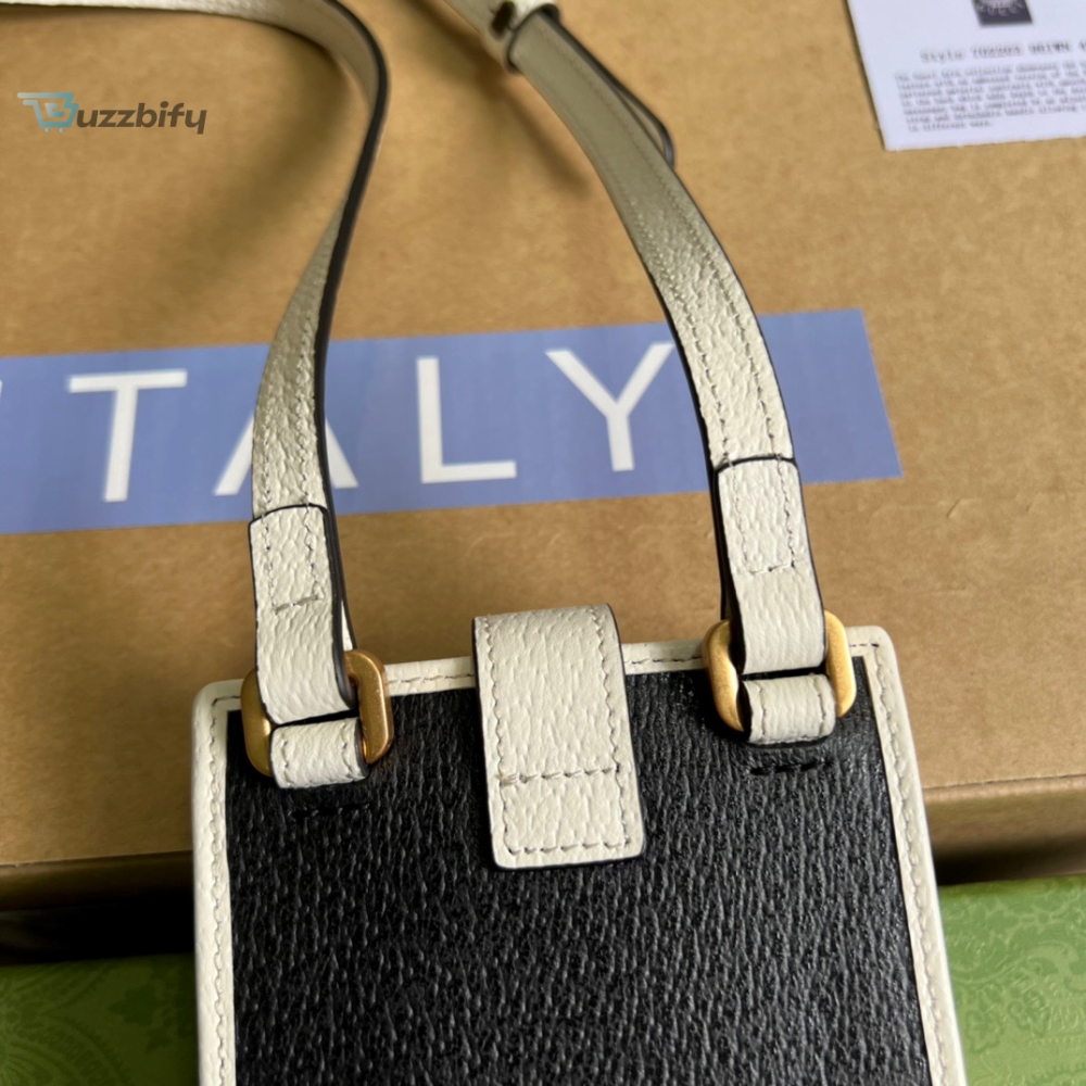 Gucci X Adidas Phone Case Black For Women Womens Bags 7.3In18cm Gg