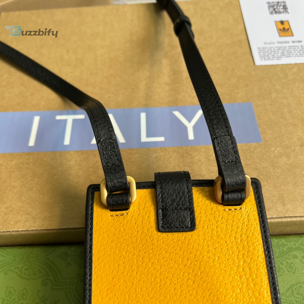 Gucci X Adidas Phone Case Yellow For Women Womens Bags 7.3In18cm Gg