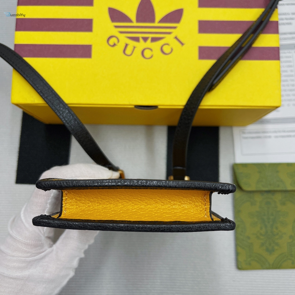 Gucci X Adidas Phone Case Yellow For Women Womens Bags 7.3In18cm Gg