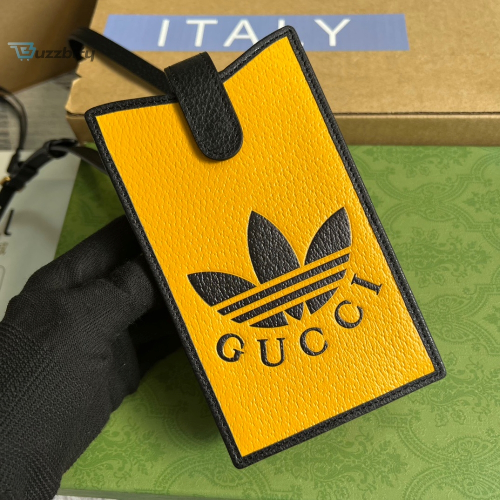 Gucci X Adidas Phone Case Yellow For Women Womens Bags 7.3In18cm Gg