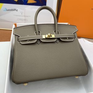Hermes Birkin Nata Swift Brown For Women Gold Toned Hardware 10In25cm