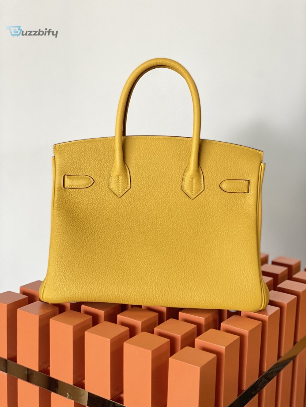 Hermes Birkin Nata Swift Yellow For Women Gold Toned Hardware 11.8In30cm