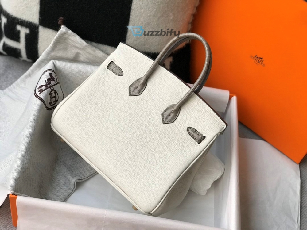 Hermes Birkin White For Women Gold Toned Hardware 11.8In30cm