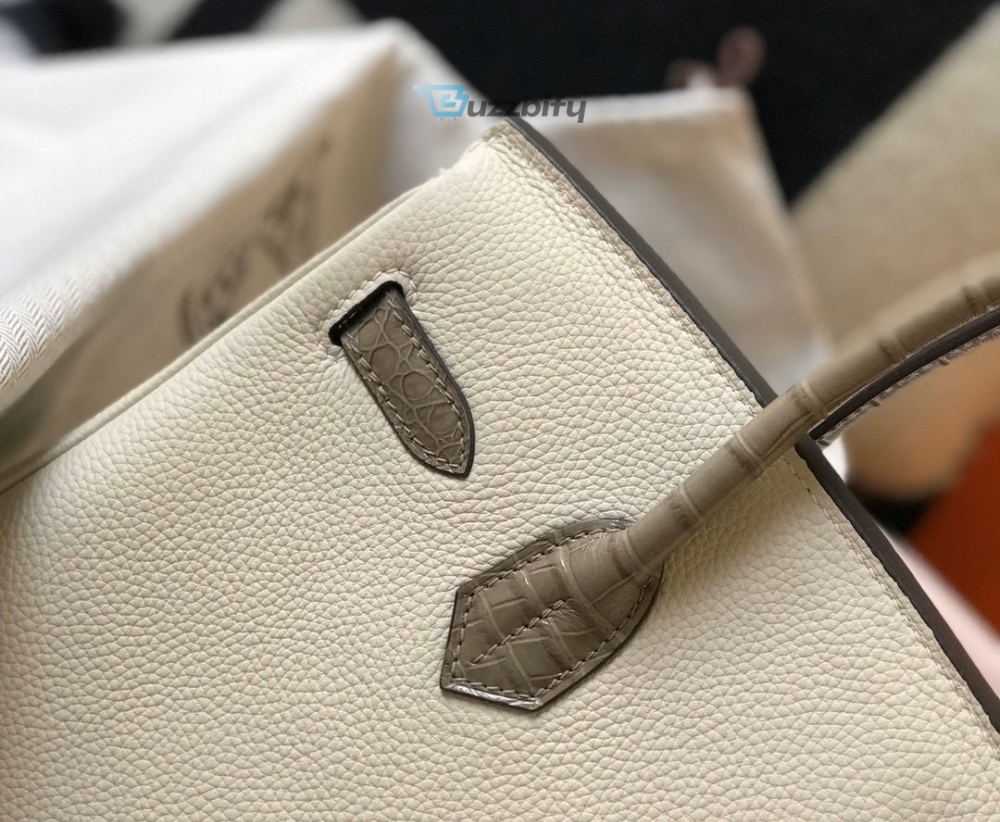 Hermes Birkin White For Women Gold Toned Hardware 11.8In30cm