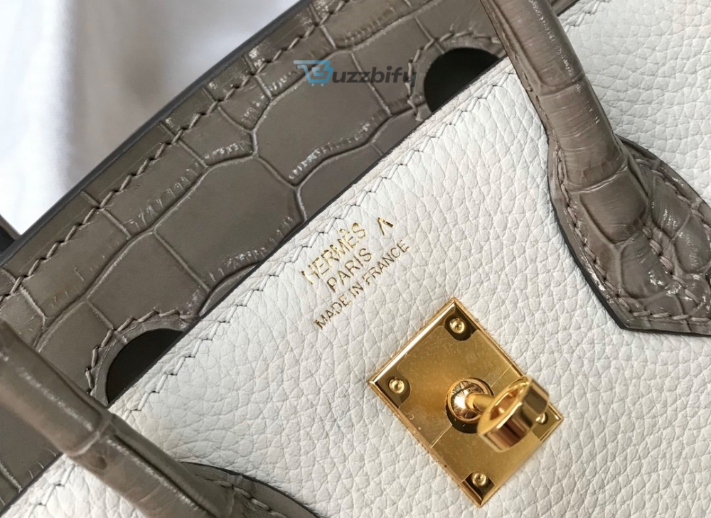 Hermes Birkin White For Women Gold Toned Hardware 11.8In30cm