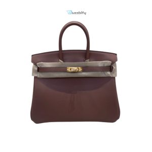 Hermes Brikin 25 Beton Togo Brown For Women 25Cm  9.8In