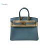 Hermes Brikin 25 Beton Togo Jade Green For Women 25Cm  9.8In