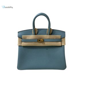 Hermes Brikin 25 Beton Togo Jade Green For Women 25Cm  9.8In