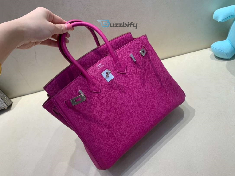 Hermes Brikin 25 Beton Togo Purple For Women 25Cm 9.8In