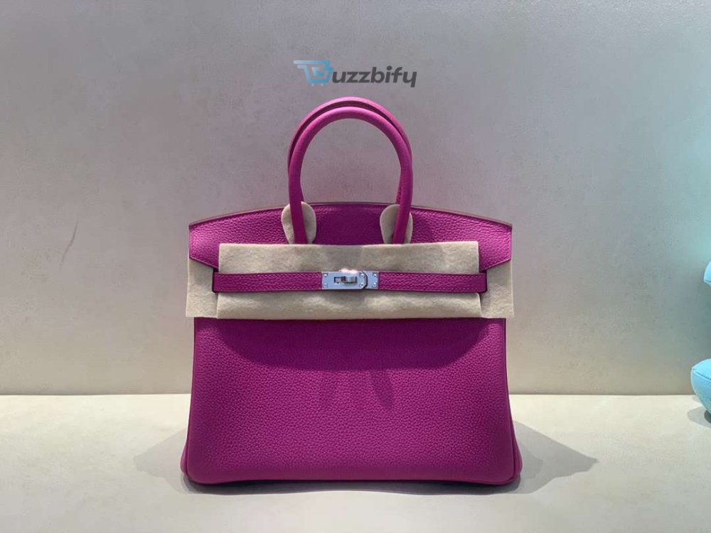 Hermes Brikin 25 Beton Togo Purple For Women 25Cm 9.8In